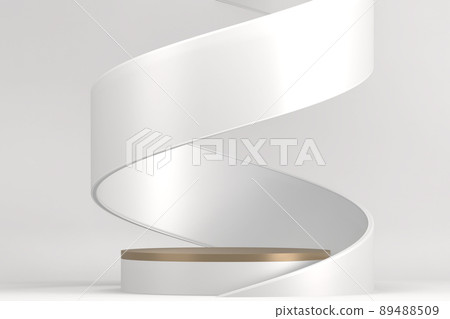 The Stage podium for products decoration suitable .3D rendering The Stage podium for products decoration suitable .3D rendering 89488509