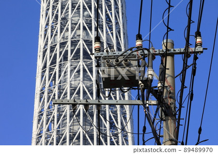 電纜和電桿 電纜和電桿 89489970