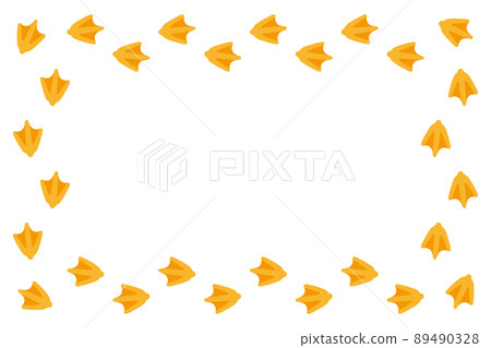 Duck footprint design frame 89490328