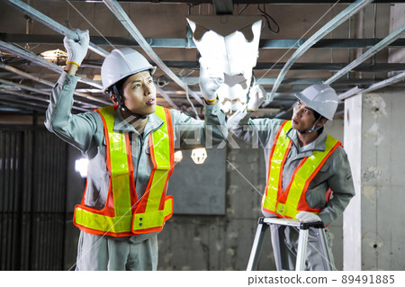Construction real estate design construction engineer electrical work Construction real estate design construction engineer electrical work 89491885