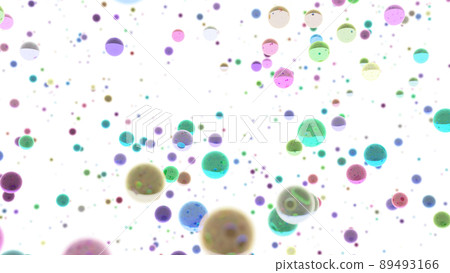 CG crystal ball, many colorful glass balls CG crystal ball, many colorful glass balls 89493166