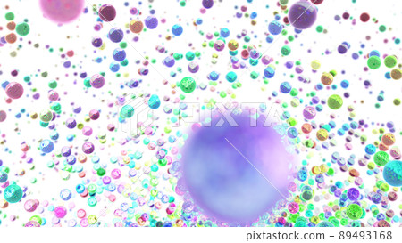 CG crystal ball, many colorful glass balls CG crystal ball, many colorful glass balls 89493168