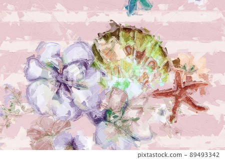 Elegant and beautiful flower illustration Elegant and beautiful flower illustration 89493342