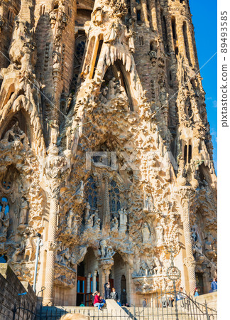 Façade of the birth of Sagrada Familia * Some soft focus Façade of the birth of Sagrada Familia * Some soft focus 89493585