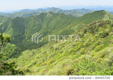 The view from the summit of Mt. Shiraga The view from the summit of Mt. Shiraga 89493700