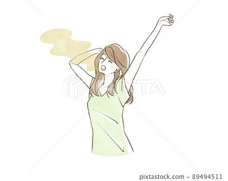 A woman with bad breath 89494511