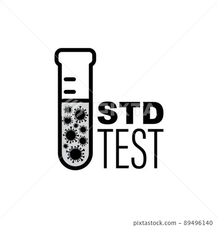 Sexual transmitted disease test icon 89496140