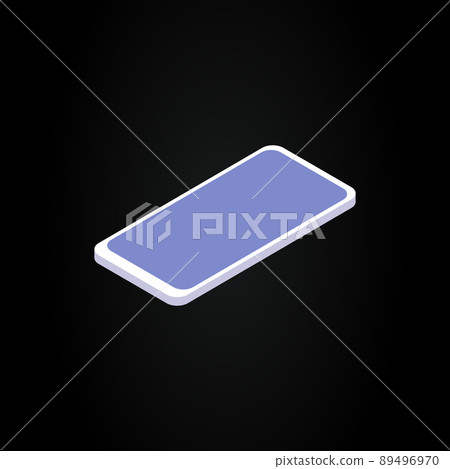 Isolated Smartphone. Simple Graphic Element on Black Background Isolated Smartphone. Simple Graphic Element on Black Background 89496970