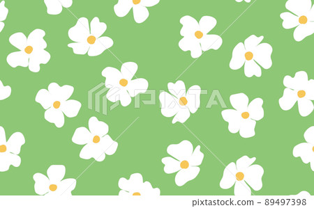Floral seamless with hand drawn color flowers. Cute summer background. Modern floral compositions. Fashion vector stock illustration for wallpaper, posters, card, fabric, textile Floral seamless with hand drawn color flowers. Cute summer background. Modern floral compositions. Fashion vector stock illustration for wallpaper, posters, card, fabric, textile 89497398