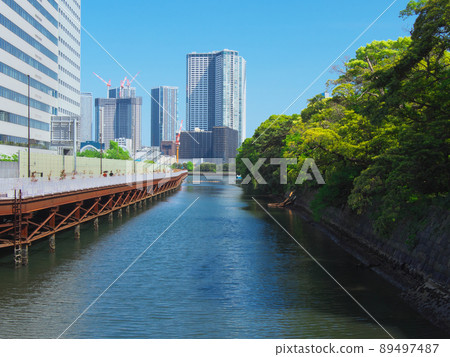 [東京，2022 年 5 月] 濱離宮花園城市景觀 89497487