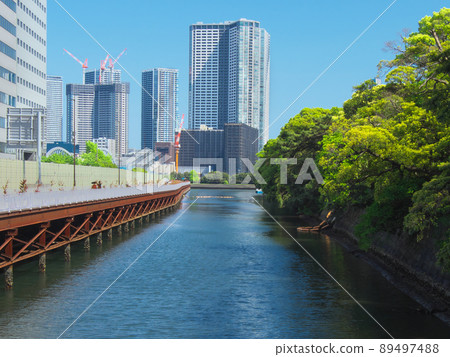 [東京，2022 年 5 月] 濱離宮花園城市景觀 89497488