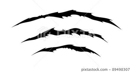 Claw scratches of wild animal. Cat scratches marks isolated in white background. Vector illustration Claw scratches of wild animal. Cat scratches marks isolated in white background. Vector illustration 89498307