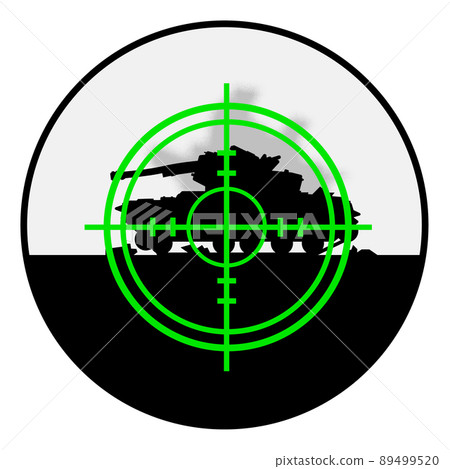 Illustrations aiming at tanks in war 89499520