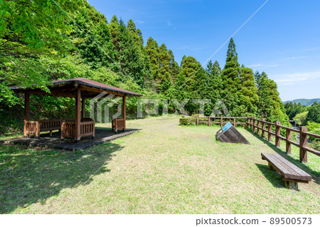 《Oita Prefecture》 Jakoshi Observatory and the scenery from the observatory Yufu City 89500573