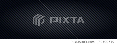 Carbon fiber. Black interlaced fibers texture, light material for sport car tuning and strong aramid structure dark panoramic vector background Carbon fiber. Black interlaced fibers texture, light material for sport car tuning and strong aramid structure dark panoramic vector background 89500749