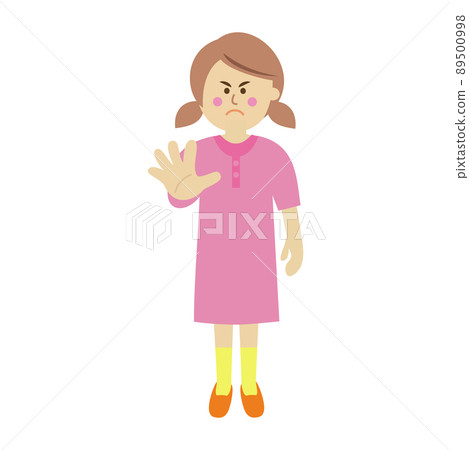 拒絕孩子的插圖圖像 89500998