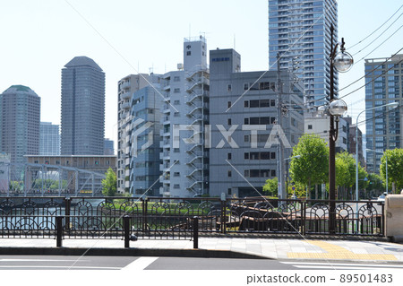 Landscape from Kamejima River and Takahashi in Chuo-ku, Tokyo Landscape from Kamejima River and Takahashi in Chuo-ku, Tokyo 89501483