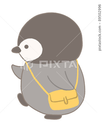 Baby illustration of walking penguins 89502996