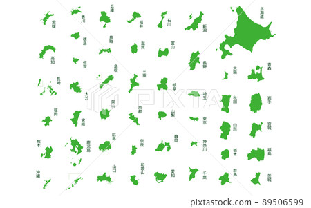 Map of 47 prefectures 89506599