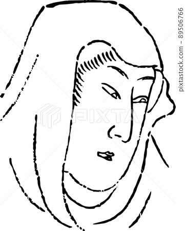 90後的女人臉：戴兜帽的女人 89506766