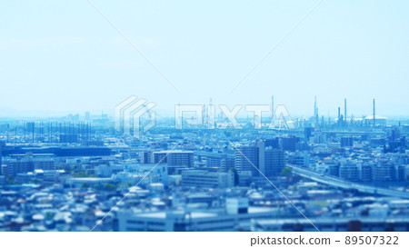 堺市西洋鏡風格周圍的城市景觀 89507322