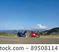 Travelling motorcycles on road 89508114