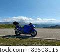Bike on road in countryside 89508115