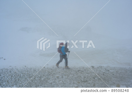 Climbing a snowstorm Climbing a snowstorm 89508248