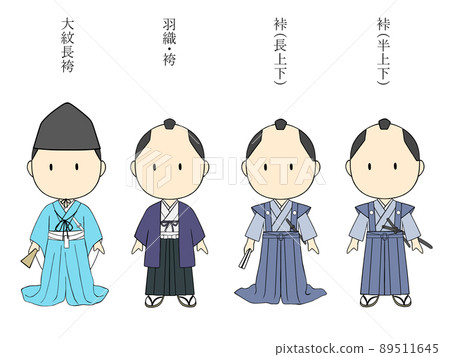 Edo period samurai costume Edo period samurai costume 89511645