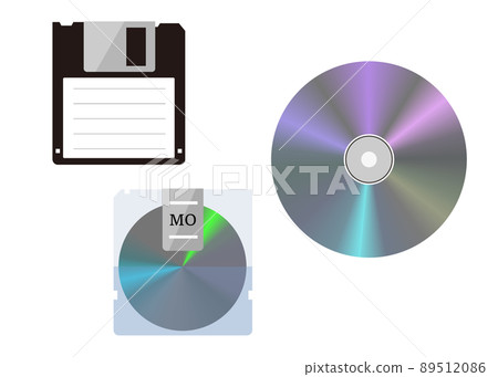 軟盤、MO、CD-ROM 插圖集 89512086