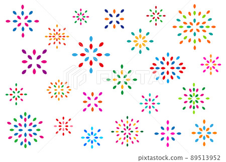 Fireworks Flower Objet Pattern Geometry Silhouette RGB Color Fireworks Flower Objet Pattern Geometry Silhouette RGB Color 89513952