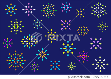 Fireworks Flower Objet Pattern Geometry Silhouette RGB Color Fireworks Flower Objet Pattern Geometry Silhouette RGB Color 89513953