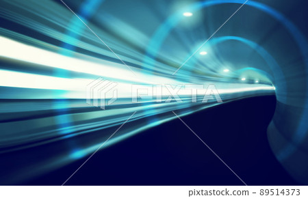 High-speed travel. Composite shot of streaming data. 89514373
