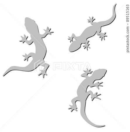 Illustration of a gecko that is said to protect the house 89515163