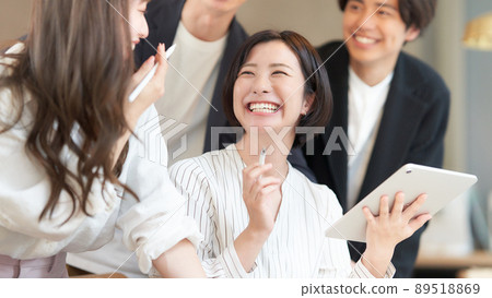 Group discussion Group work training Business image 89518869