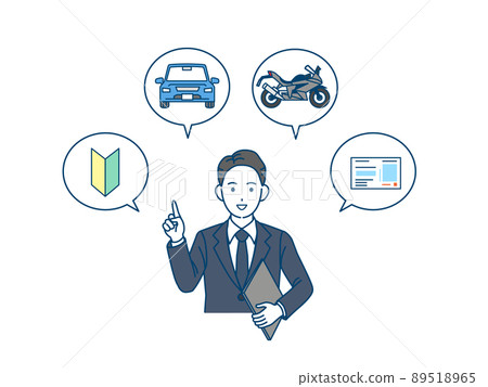 Driving school, driving school, explanation, speaking, teaching, male 89518965