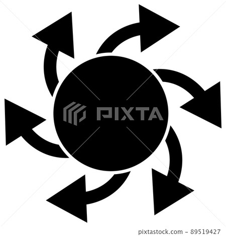 Circular Rotation - Vector Icon Illustration - Stock Illustration ...