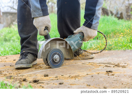 Angle grinder and cut steel sheet hand electric power tools Angle grinder and cut steel sheet hand electric power tools 89520921
