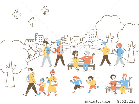 生活在城市中的人們_set 01_color 生活在城市中的人們_set 01_color 89523222