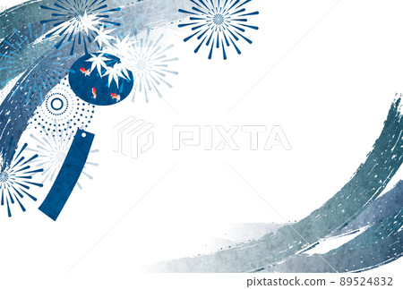 Fireworks wind chime goldfish background Fireworks wind chime goldfish background 89524832