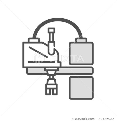 Illustration of industrial robot, horizontal articulated robot 89526082