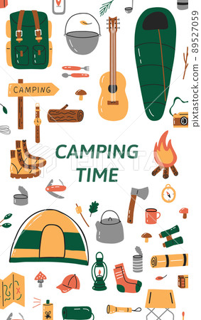 Camping banner template Camping banner template 89527059