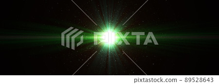 Horizontal size lens flare and particles Light particles Space stardust Wide luminescent powder 89528643