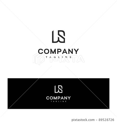 Modern and cool WS letter initials logo 89528726