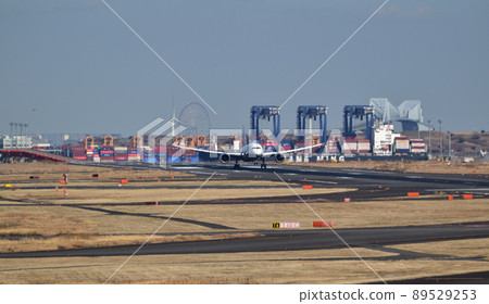 從羽田機場B跑道、著陸、羽田創新城市 89529253