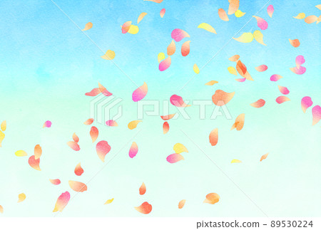 Background material_watercolor_flower blizzard_red Background material_watercolor_flower blizzard_red 89530224