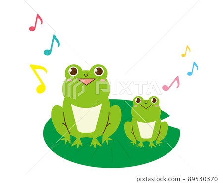 Cute frog vector illustration 89530370