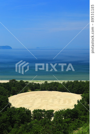 [Kagawa Prefecture] Fresh green coin-shaped sand painting 89531185