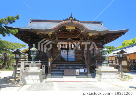 [Kagawa Prefecture] Kotohiki Hachimangu in fine weather 89531203