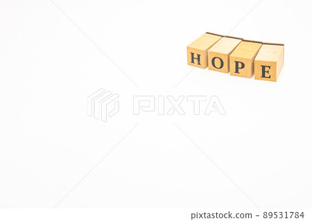 English word block HOPE 89531784